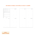 Módulo Costurado, Caderneta Traveler's Notebook . Semana Vertical (SV05)